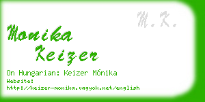 monika keizer business card