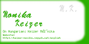 monika keizer business card